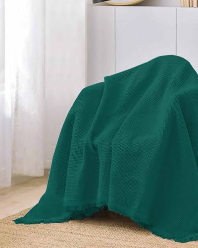Emerald Green Solid Color 3 Cushion Sofa Covers 71"X150" O268