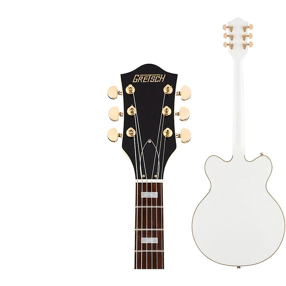 White 3-Pickup Center Block Electric Guitar J89912