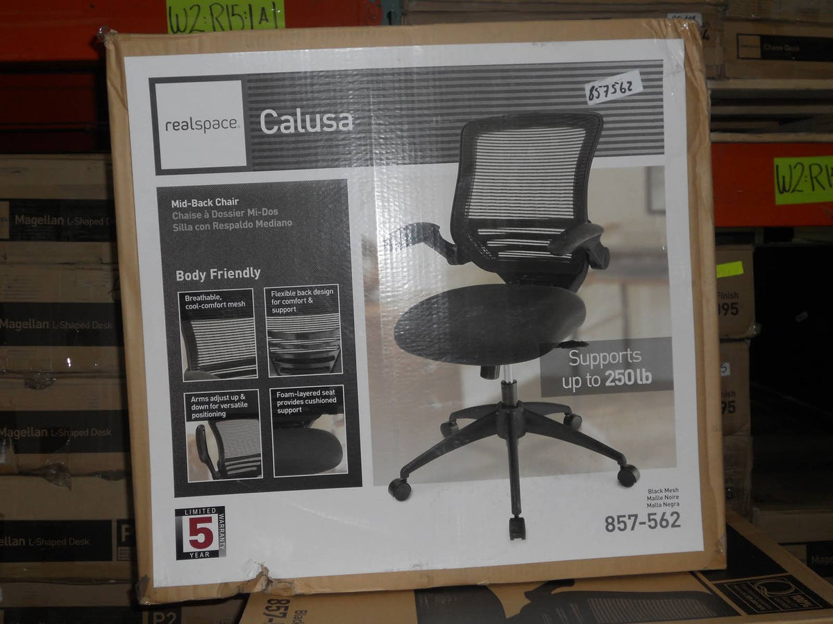Mesh Mid-Back Chair Black V612442