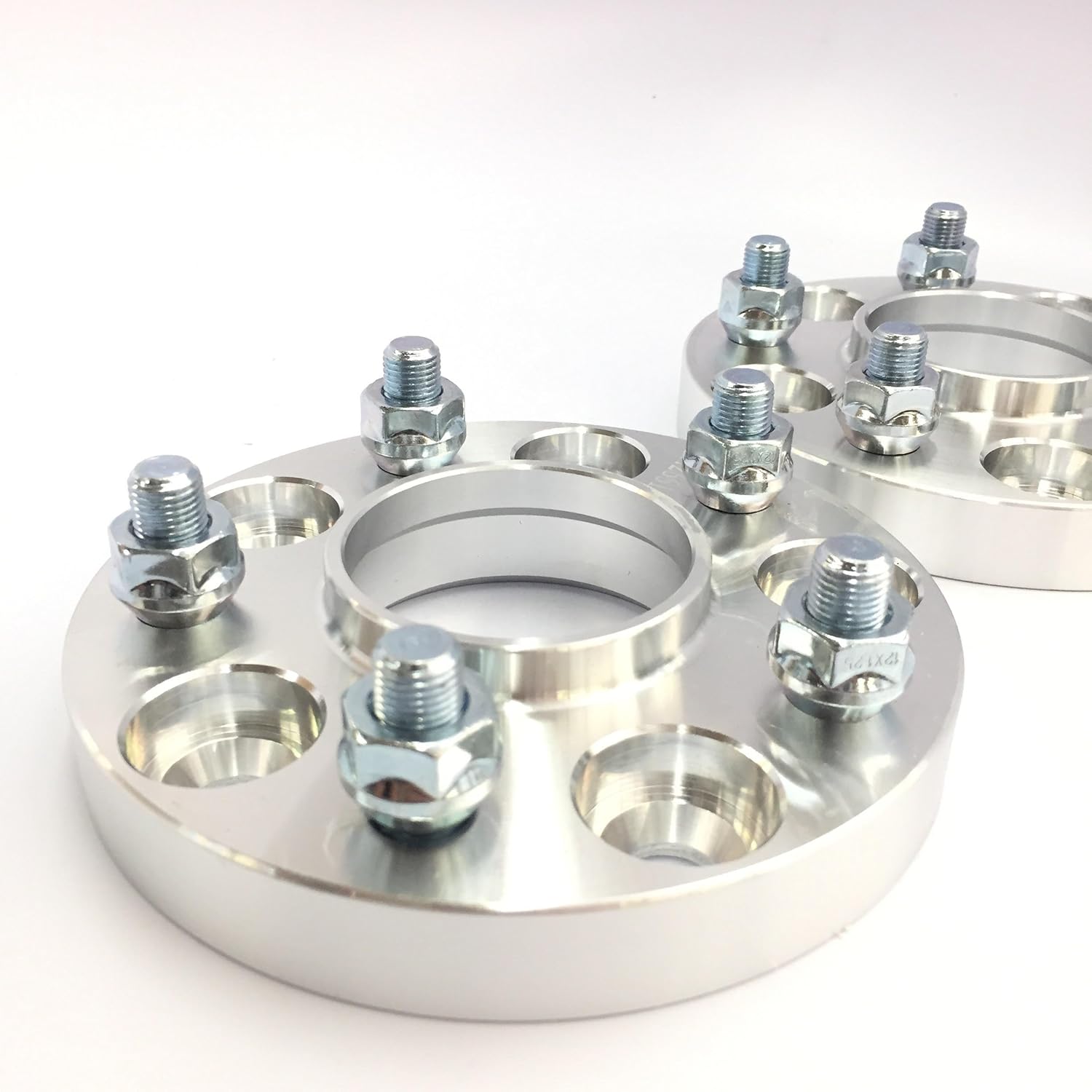 2 Pieces 20mm Hub Centric Wheel Adapters 5x114.3 to 5x100 67.1 to 54.1mm Center Bore 12x1.5 Thread Pitch L305