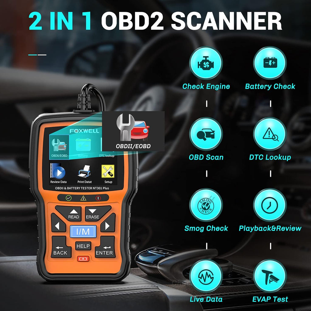 OBD2 Scanner with 12V Battery Tester C940496