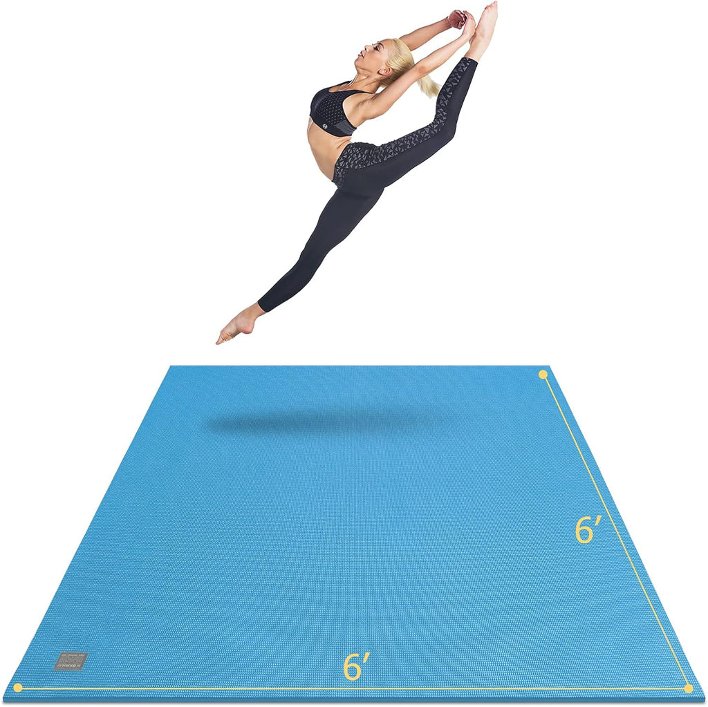 Large Yoga Mat 6'x6'x7mm Non-Slip Exercise Mat C531