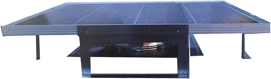 50-Watt 12 Plastic Fan with 10 Metal Blade Solar Fan Q166