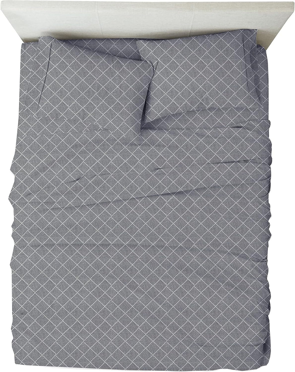 Slate Grey California King Size 4 Pcs Bed Sheets Set I320