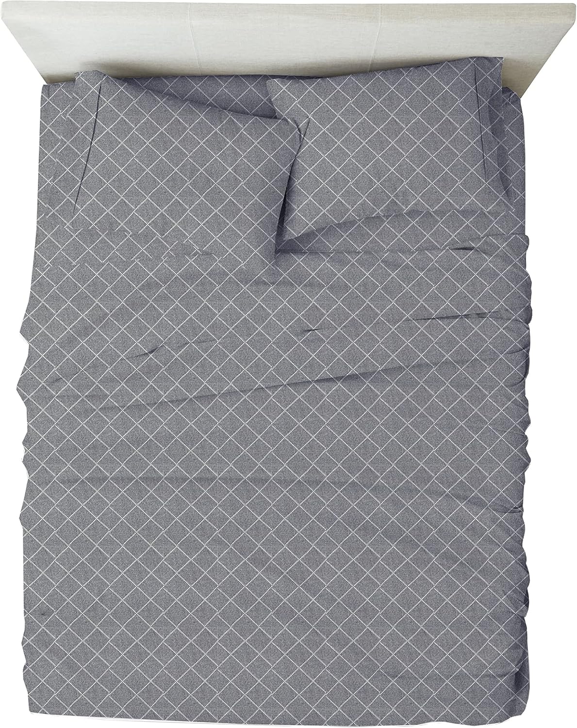 Slate Grey California King Size 4 Pcs Bed Sheets Set I320