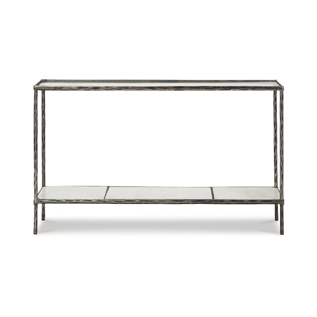 Antique Pewter Finish Console Sofa Table A878252