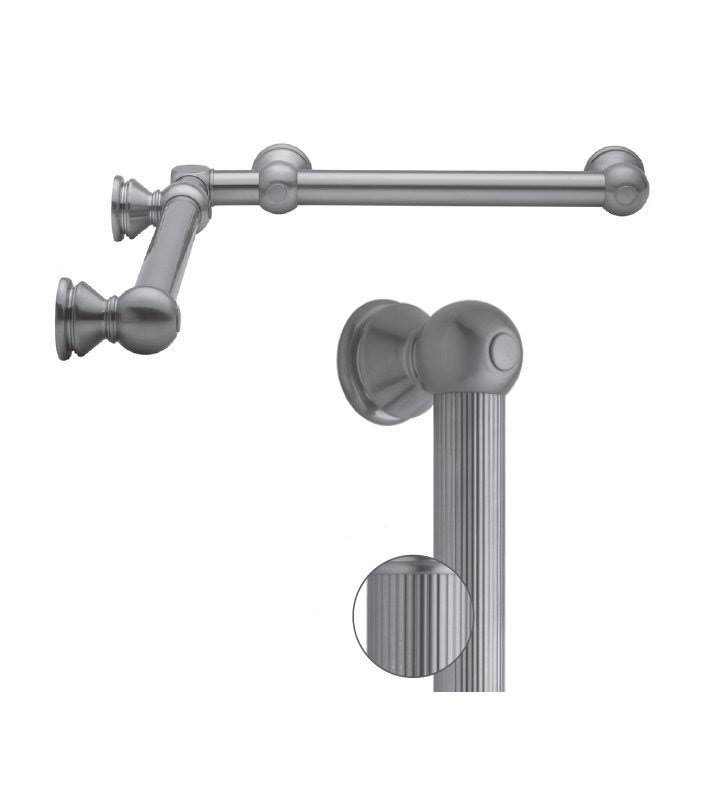 Polished Chrome Brass Inside Corner Grab Bar 1-1/4 inch Diameter H460