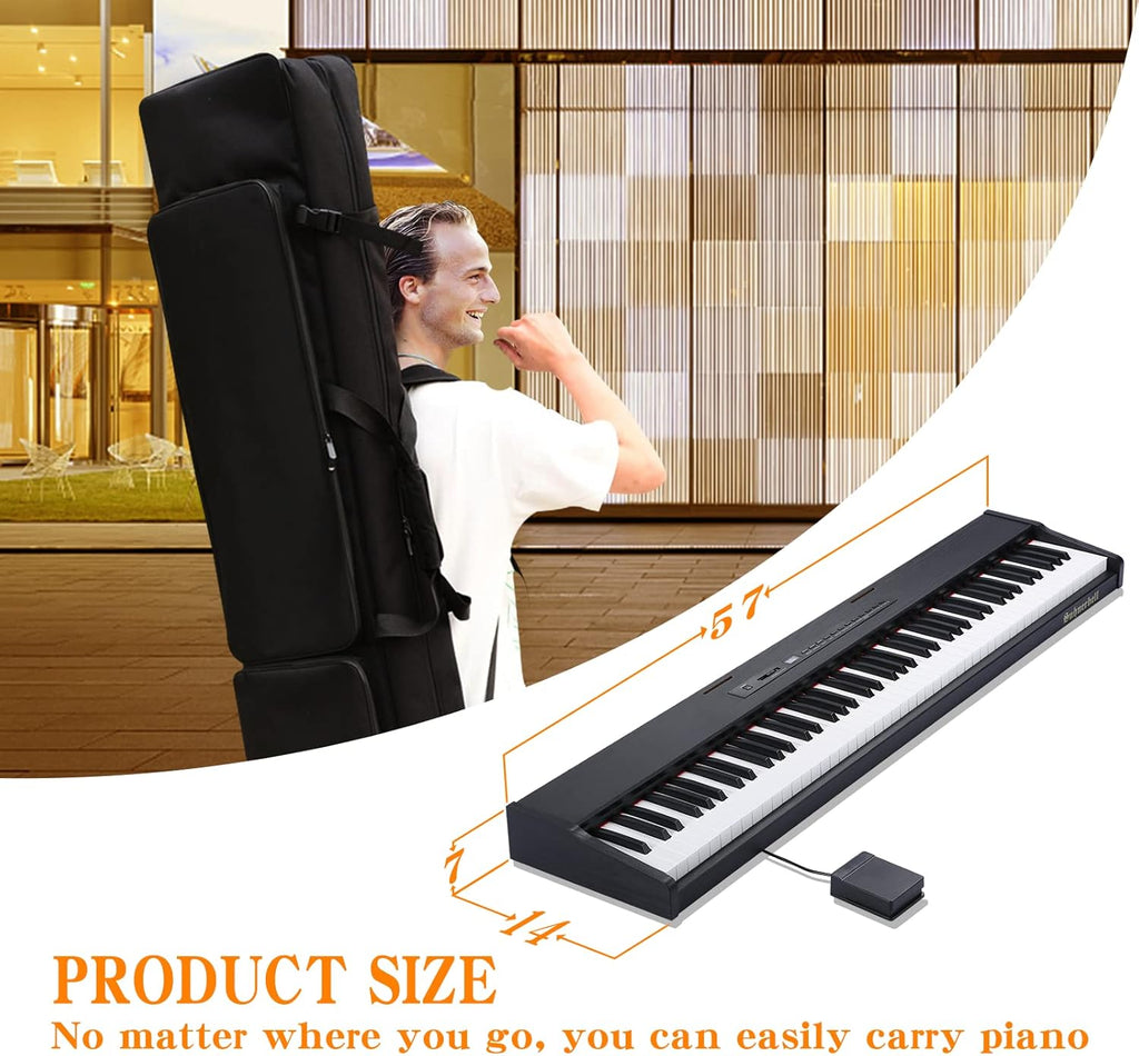 88 Key Semi-Weighted Portable Digital Piano with Sustain Pedal G157040