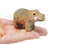 Small Wooden Pygmy Hippopotamus Figurine Handmade Decoration A210