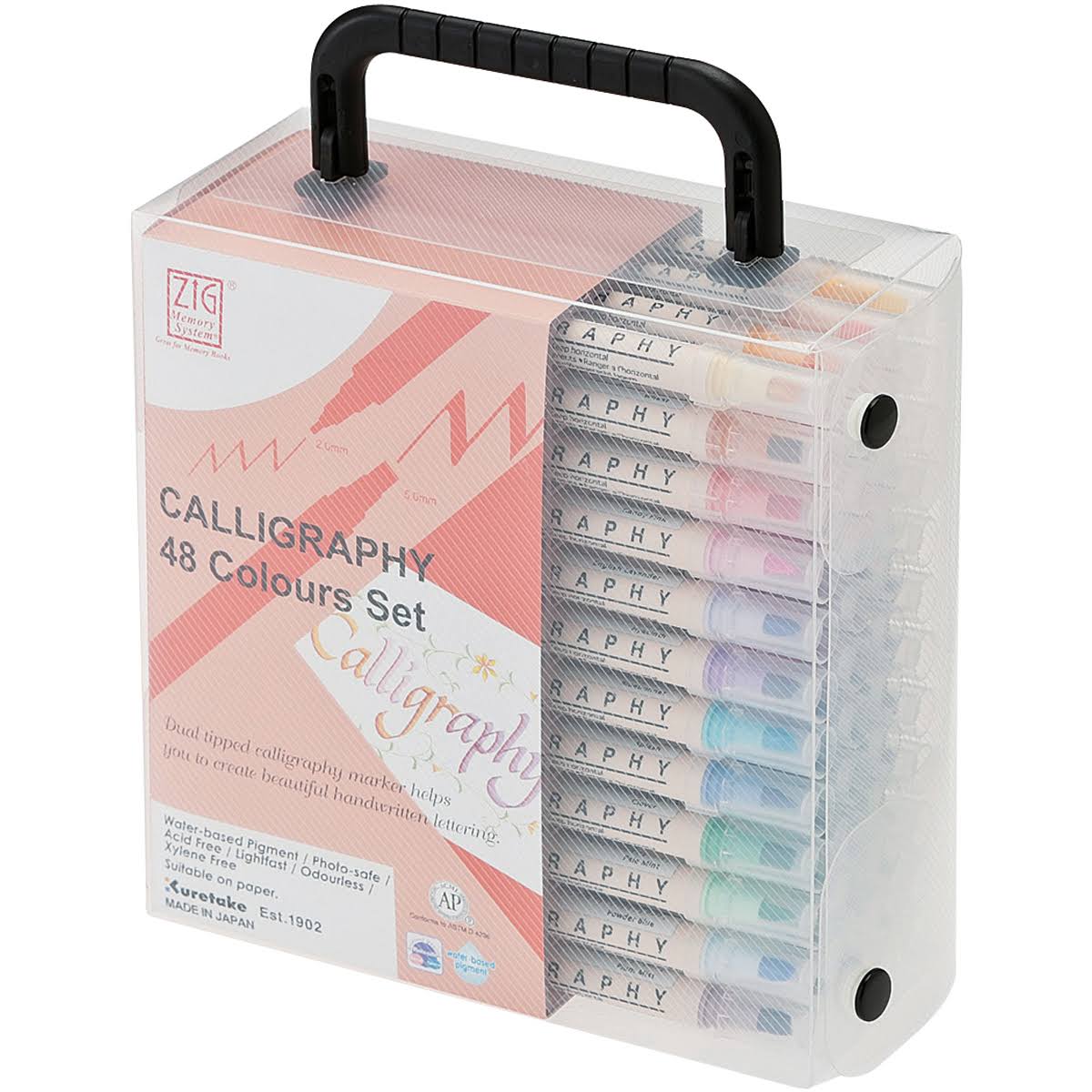 48/Pack Calligraphy Dual Tip Markers Set J512