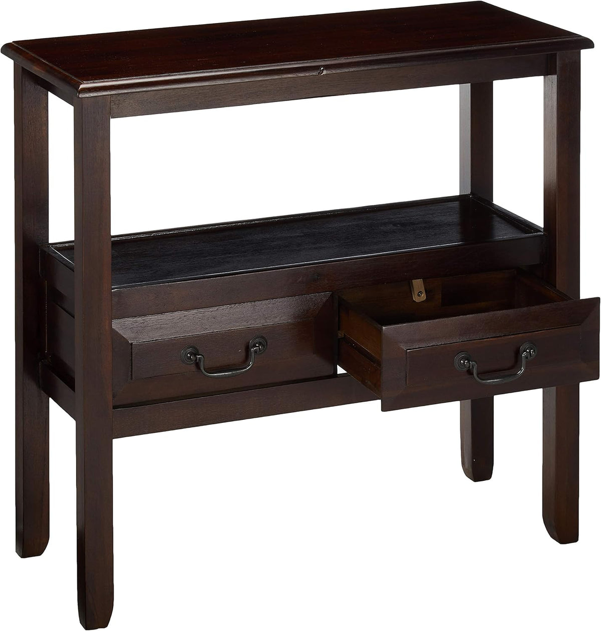 Acacia Wood Console Table, Brown Mahogany P97837