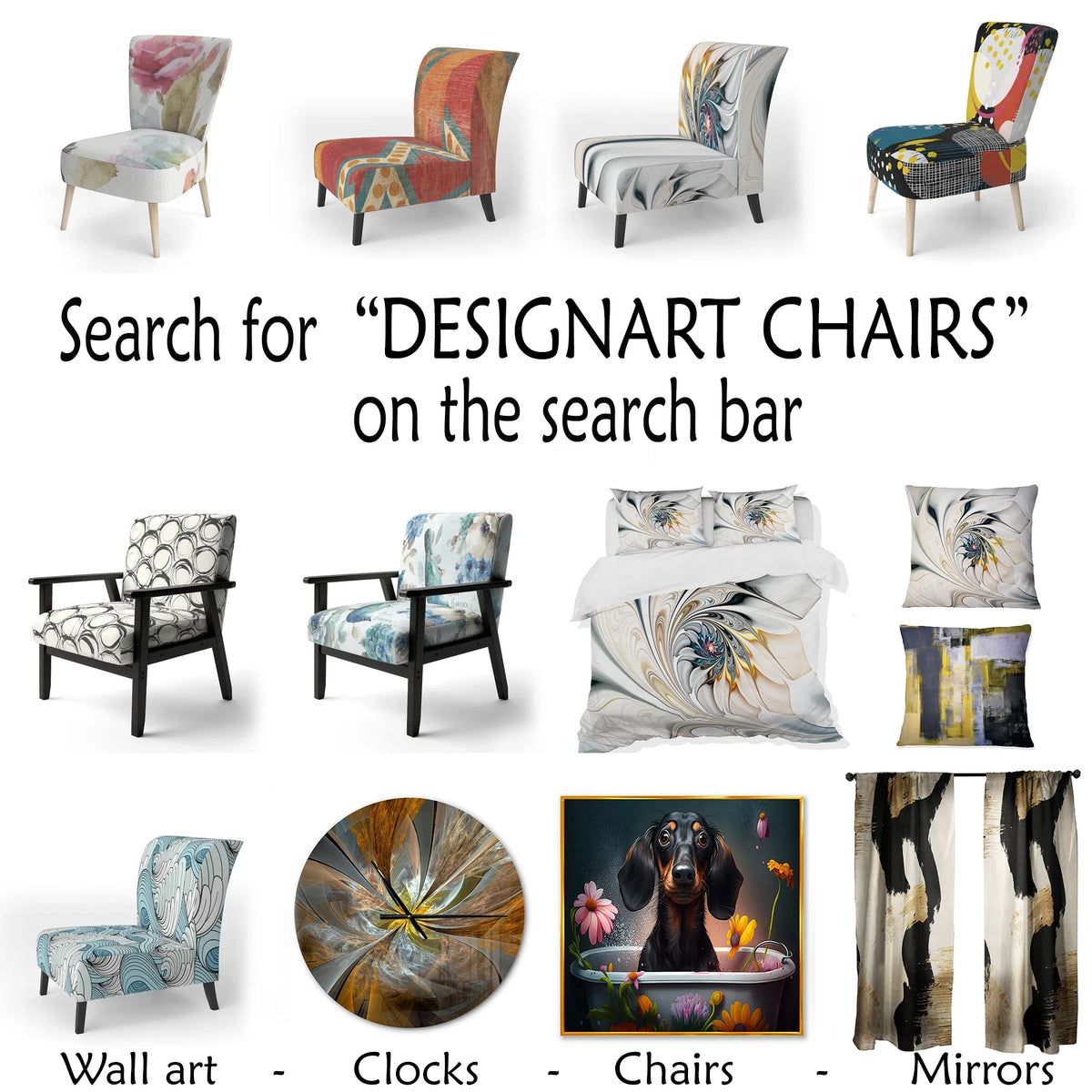 Upholstered Traditional Accent Chair and Floral Arm Chair C2579