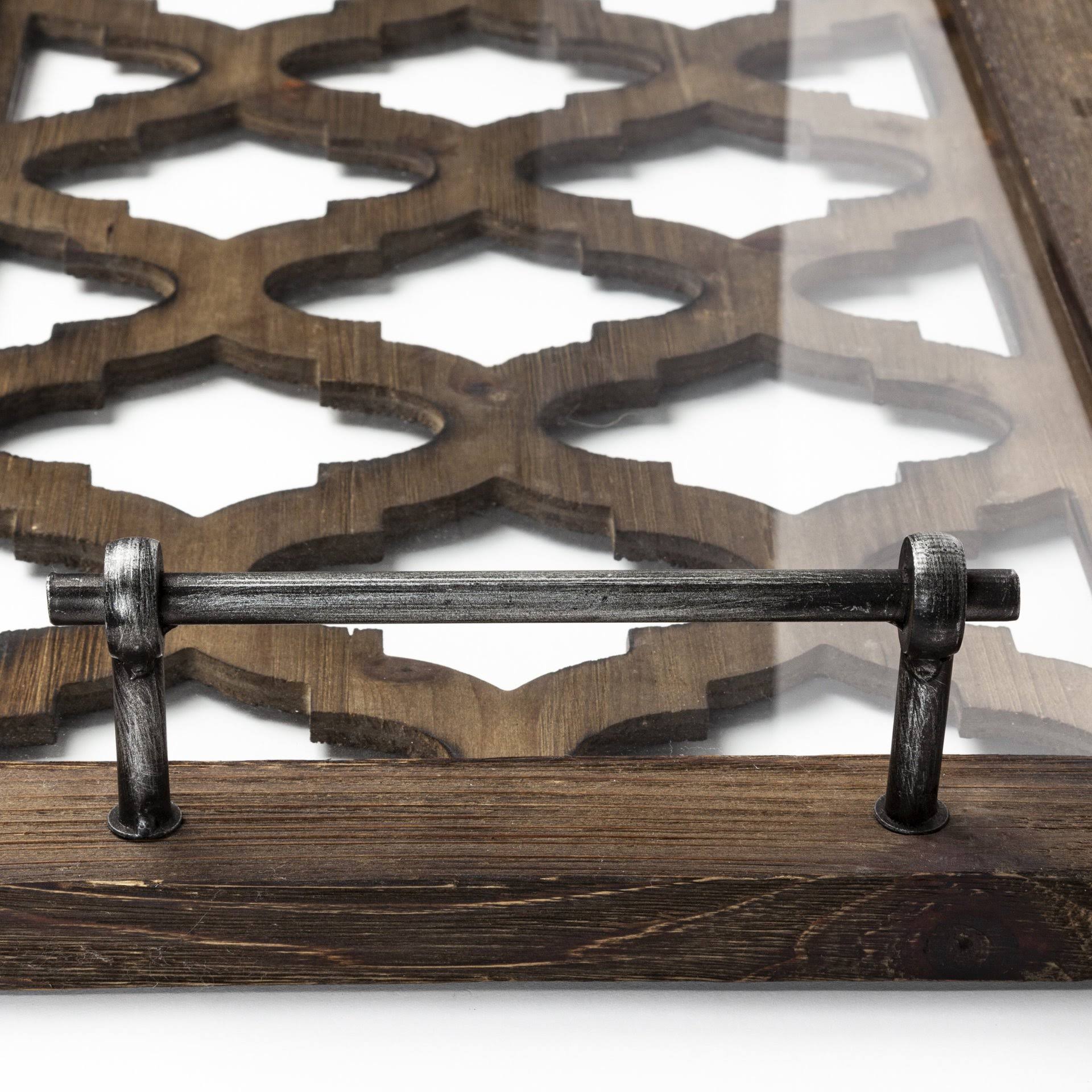 Brown Wood Tray O666