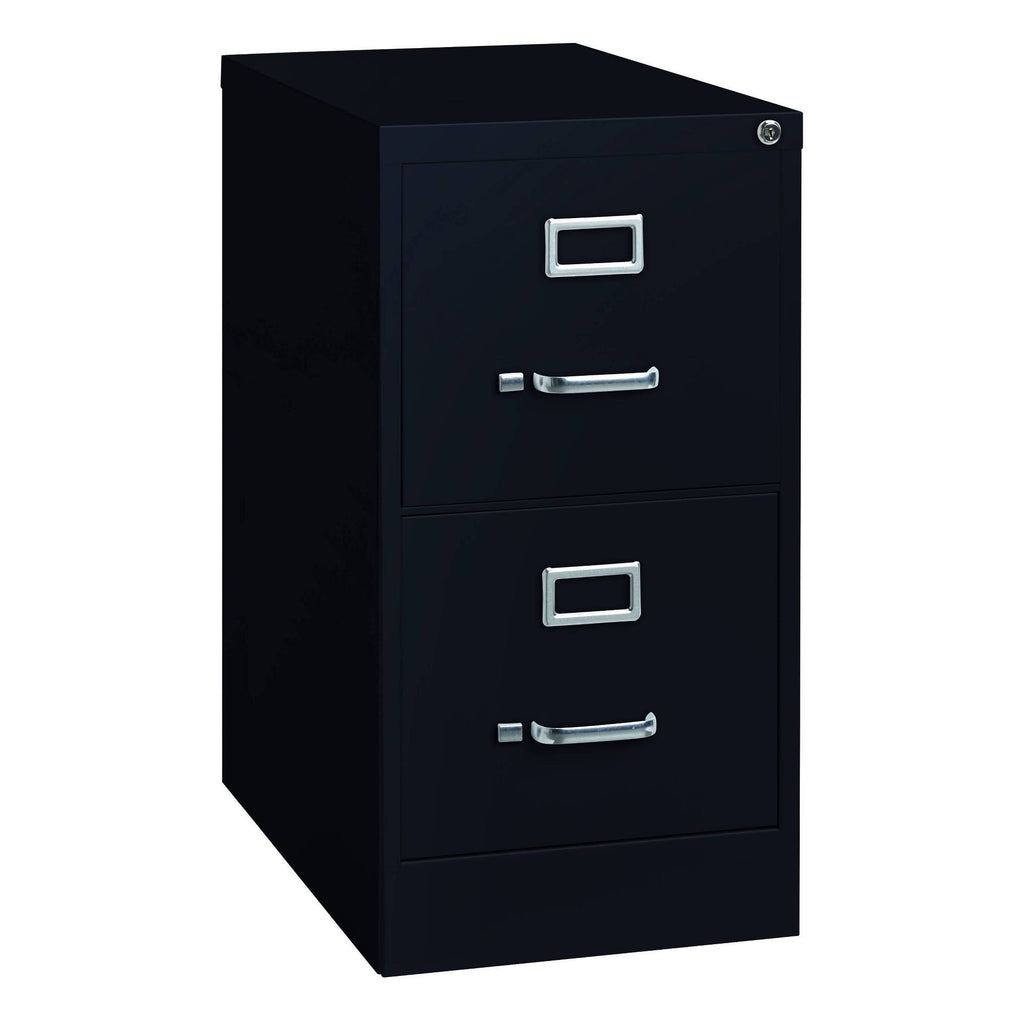 Black 2 Drawer Vertical File Cabinet N94337