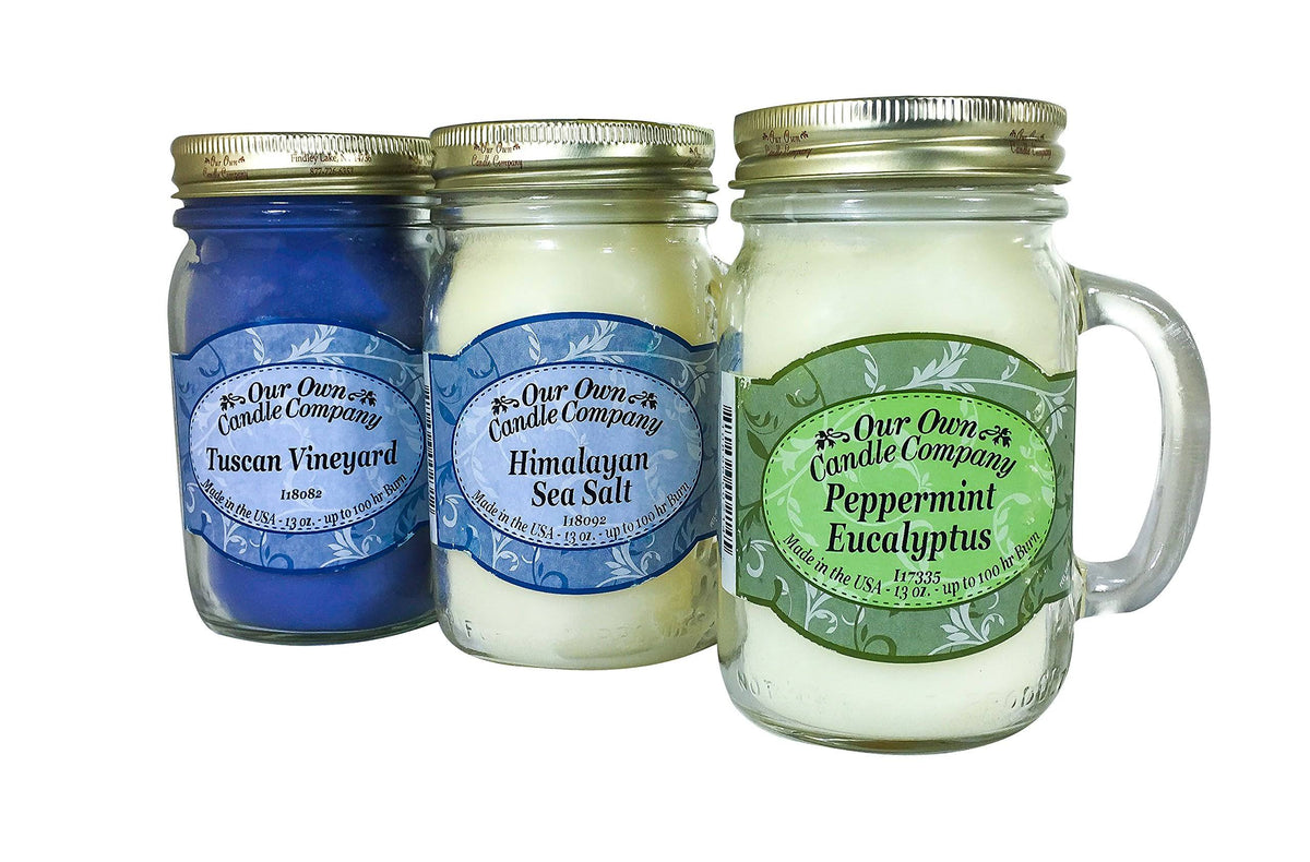 Peppermint Eucalyptus, Himalayan Sea Salt, and Tuscan Vineyard Scented Variety Pack J452