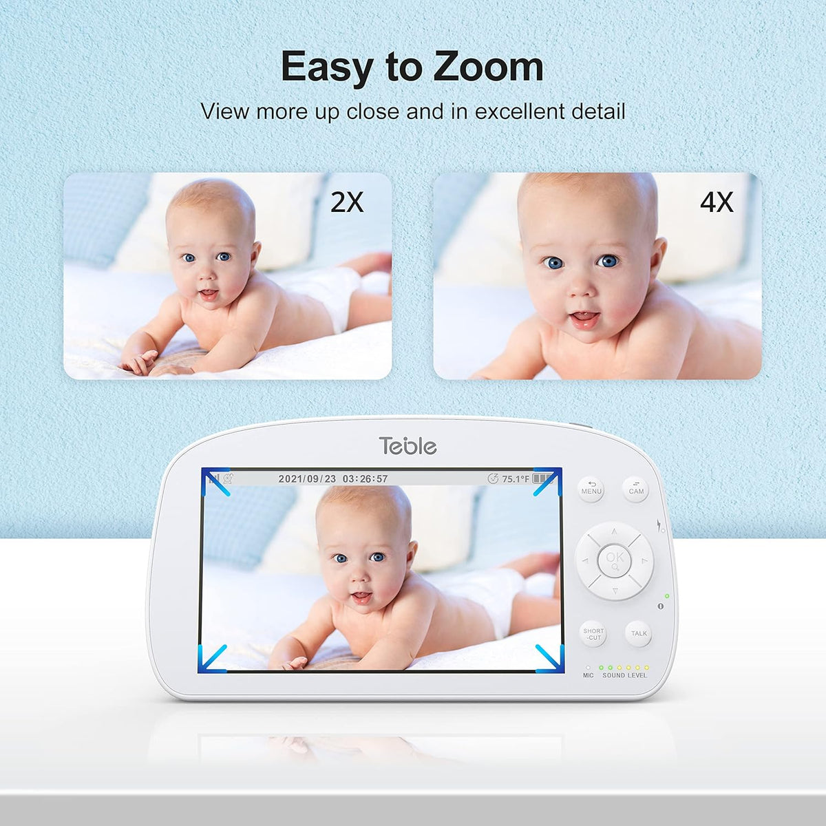5.5 HD Video Baby Monitor with Camera and Audio H2498