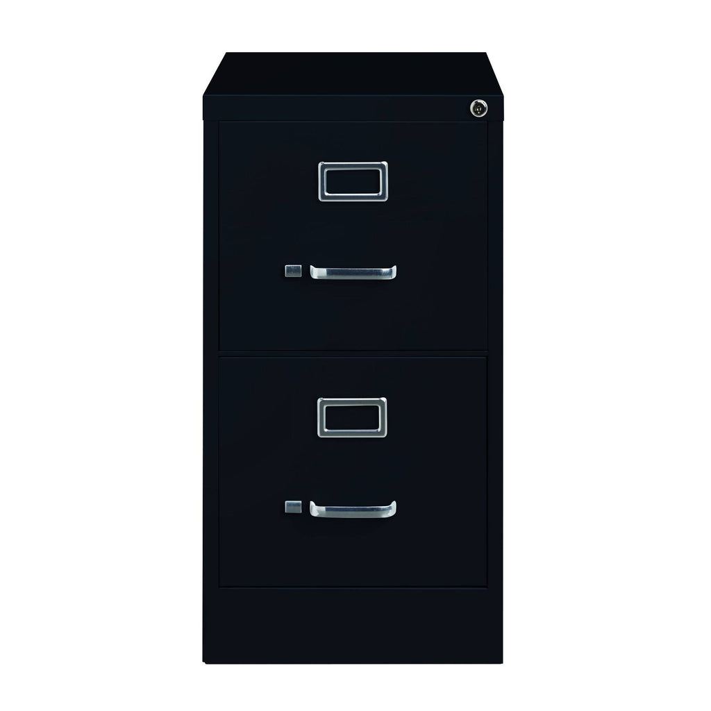 Black 2 Drawer Vertical File Cabinet N94337