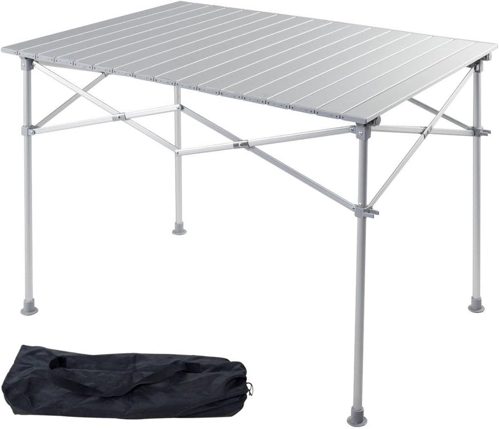 Portable Aluminum Folding Camping Table with Storage Bag E338827