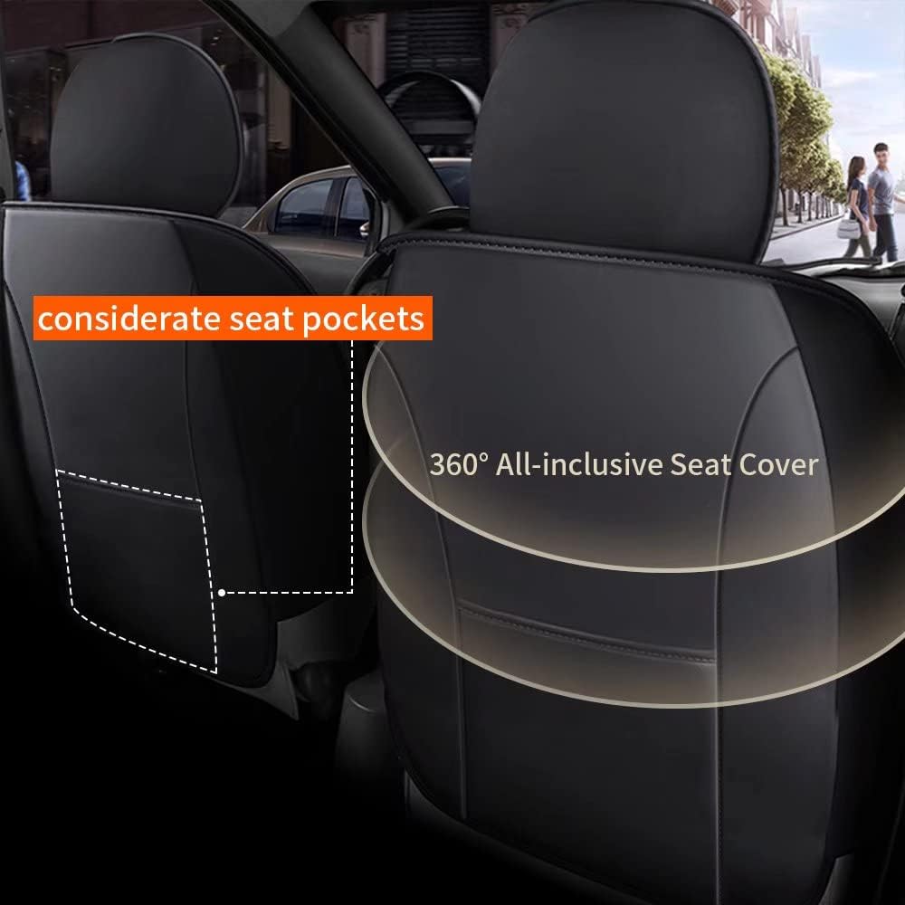 Custom Fit Faux Leather Car Seat Protector Full Set J85368