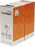 500ft CL2 12/2 AWG 2 Conductor Bulk White Speaker Cable Wire Z37657