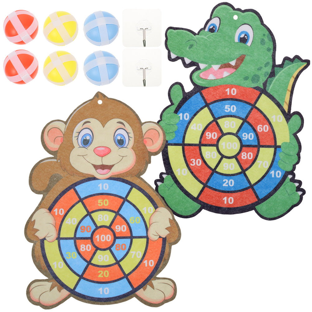 Kids Dart Board Game Sticky Balls Indoor Cartoon Z827224