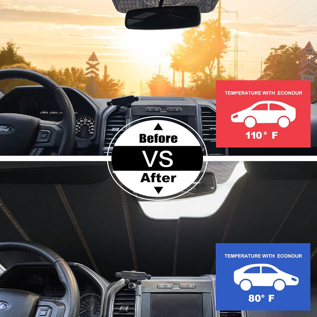 Front Windshield Sun Shade Pack of 2 X839