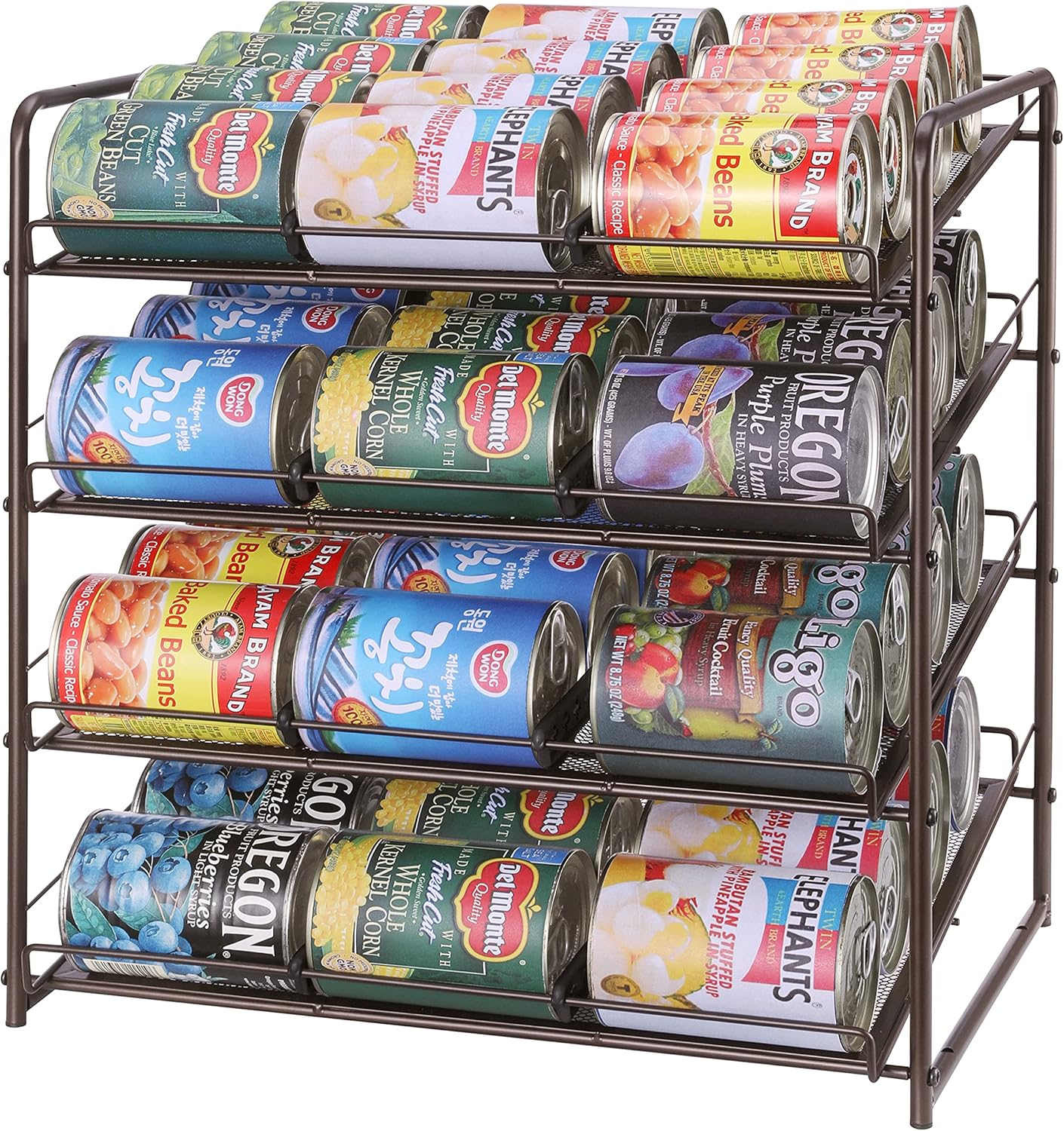 White Pack of 2 Can Rack Organizer B8403
