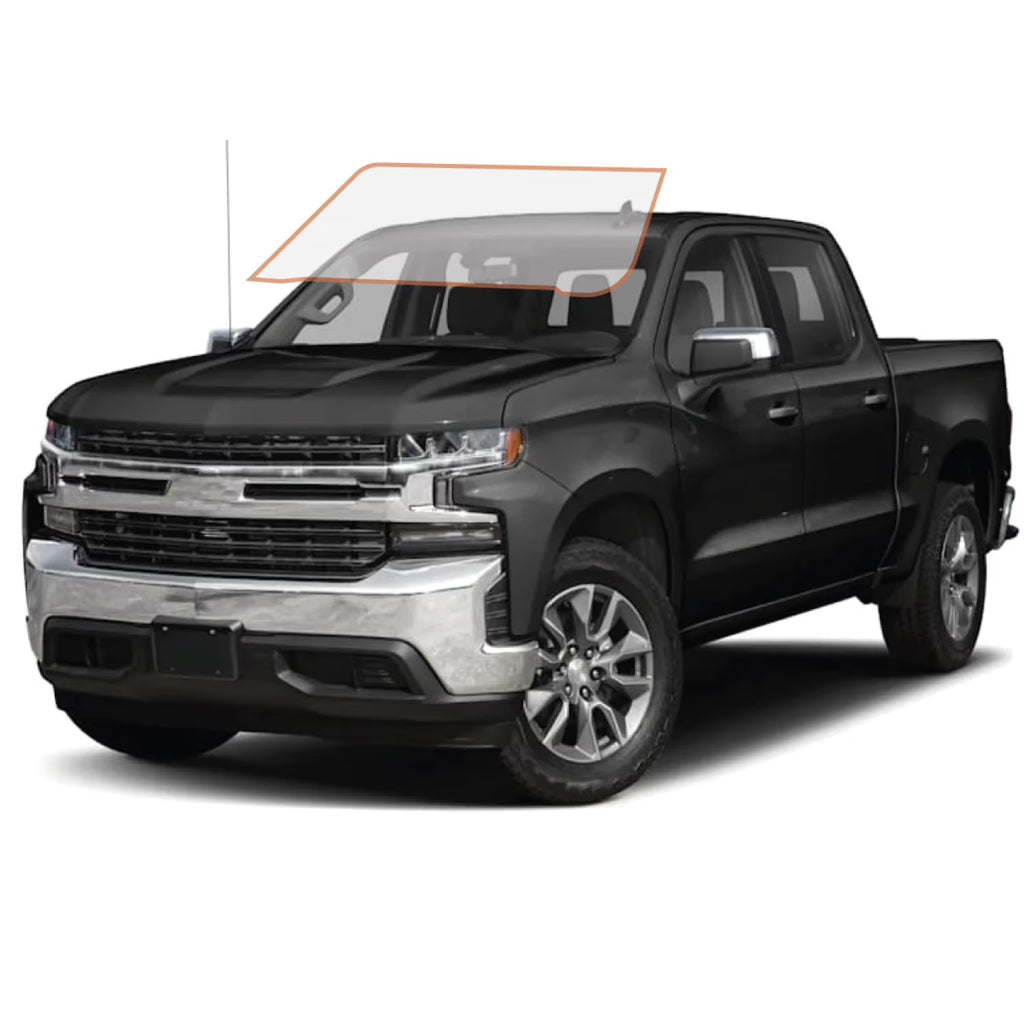 Precut Ceramic Window Tint Film for 2019-2021 Chevrolet Silverado 1500 Crew Cab Front Windshield 75% Y437