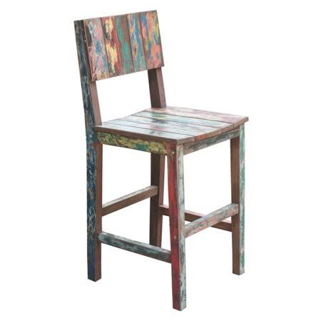 Teak Recycled Teak 28 in. Barstool Q1700
