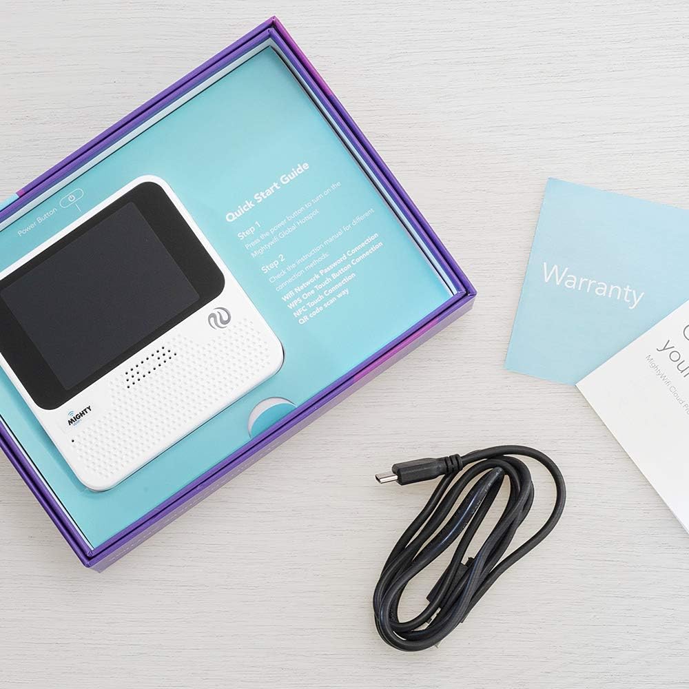 Mobile Wi-Fi Hotspot Device High Speed Portable Router US 100 GB or Global 3 GB for 30 Days, No SIM-Card, Pocket W51787