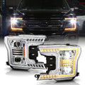 Halogen Chrome Amber LED Projector Headlights U8688