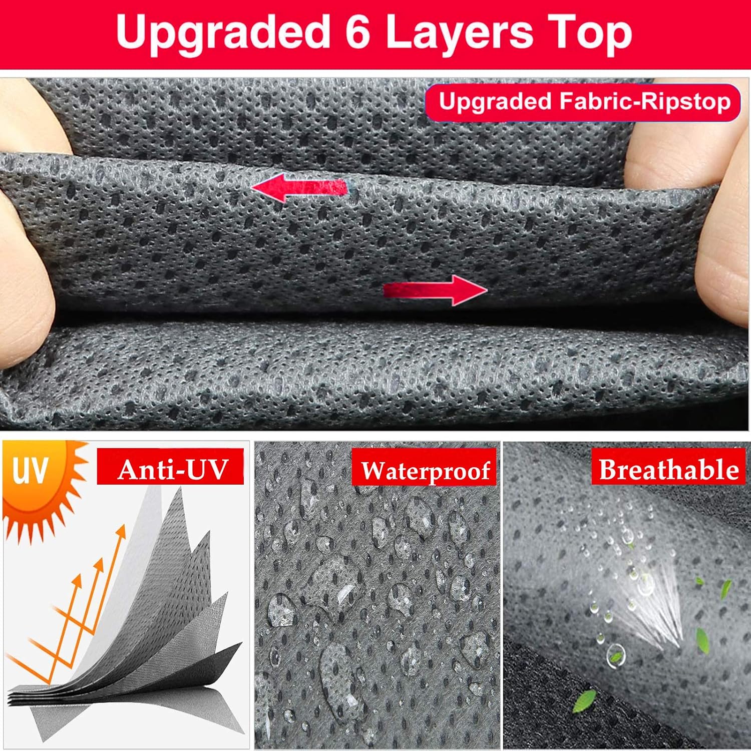 Waterproof 420D Heavy Duty Polyester Oxford RV Cover B9945
