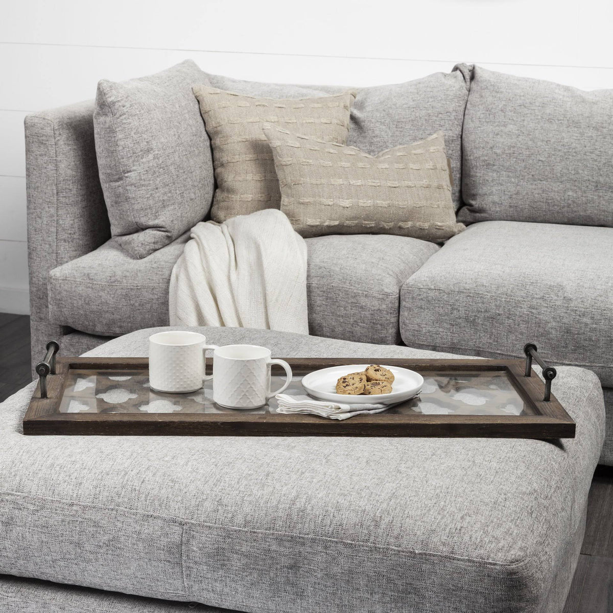 Brown Wood Tray O666