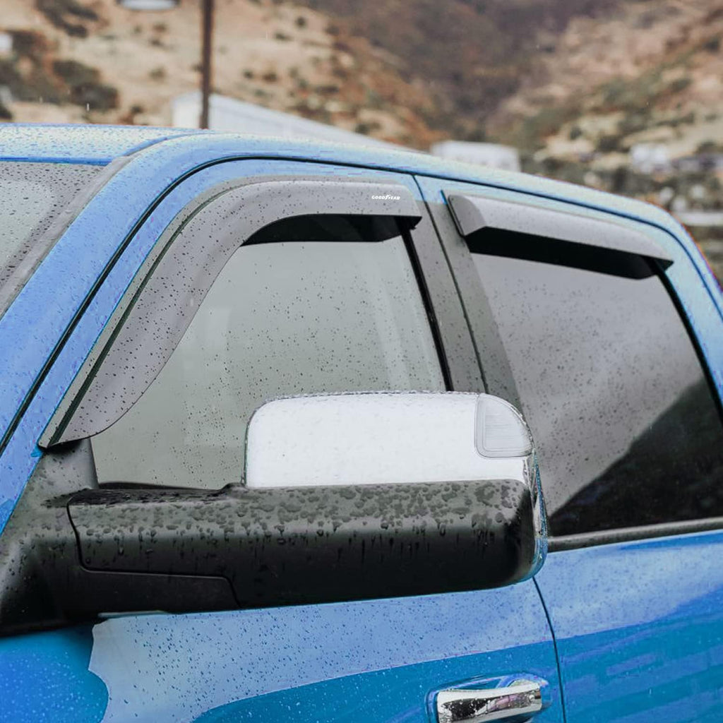 Shatterproof Side Window Deflectors for Dodge RAM 2500 3500 2019-2022 Crew Cab, 4pcs P53204