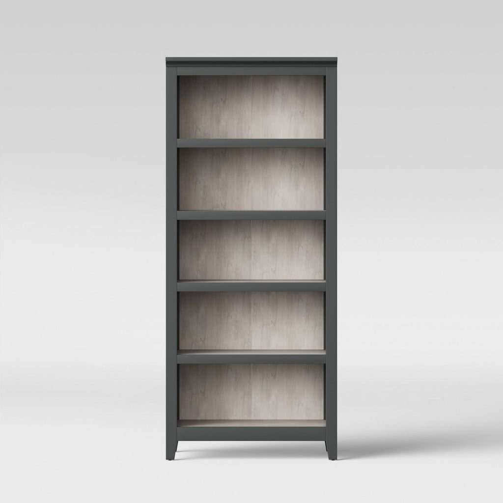 Gray 5 Shelf Bookcase S210636