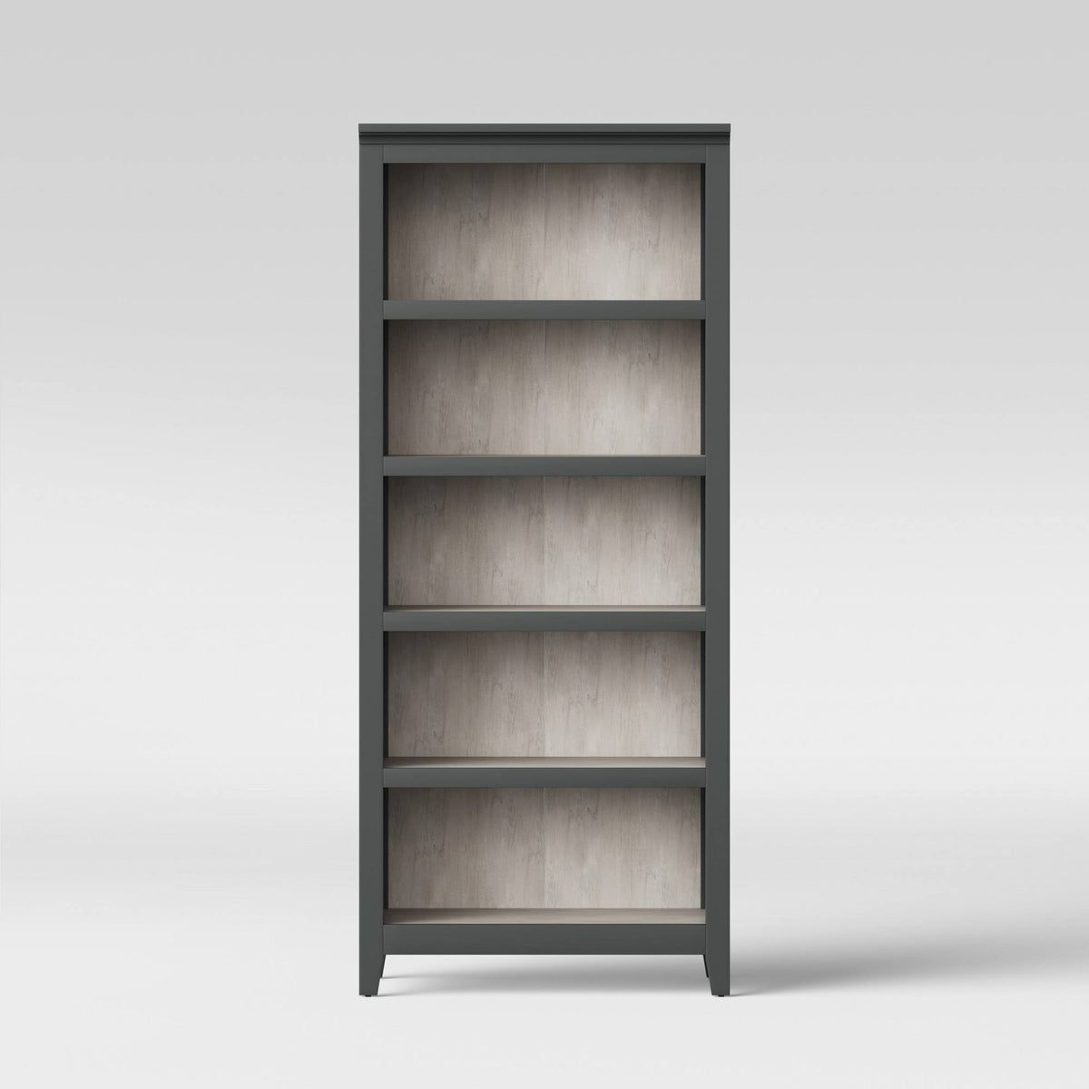 Gray 5 Shelf Bookcase S210636