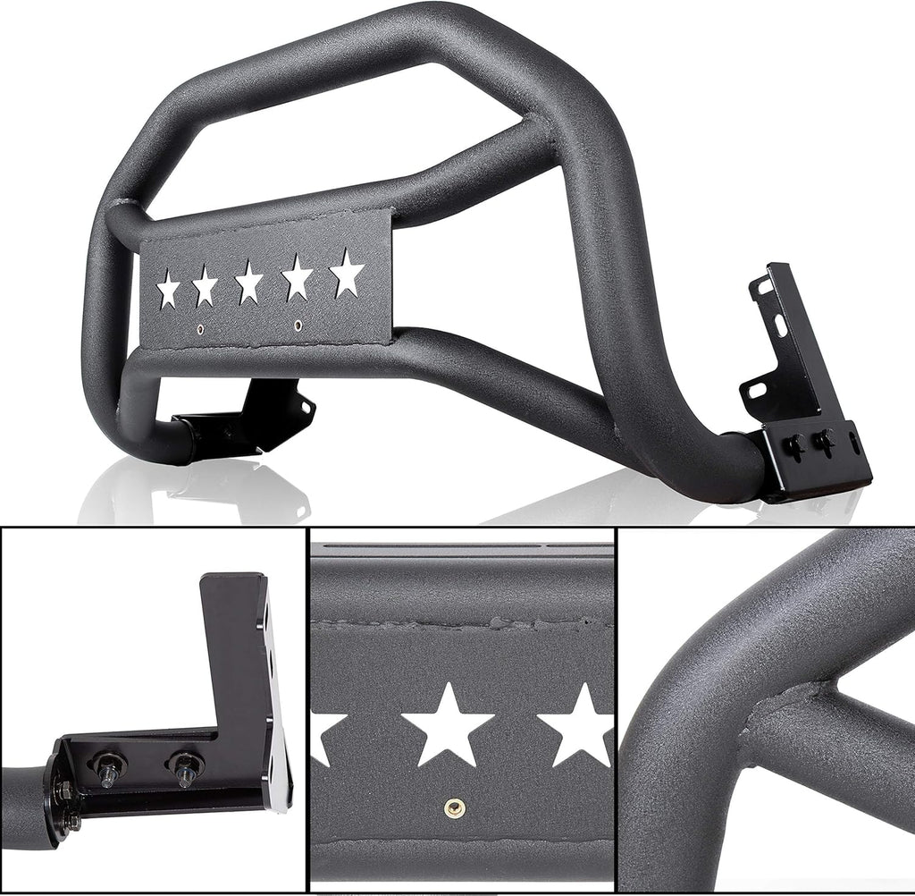 Textured Black Bull Bar Front Grille Guard Bumper V710