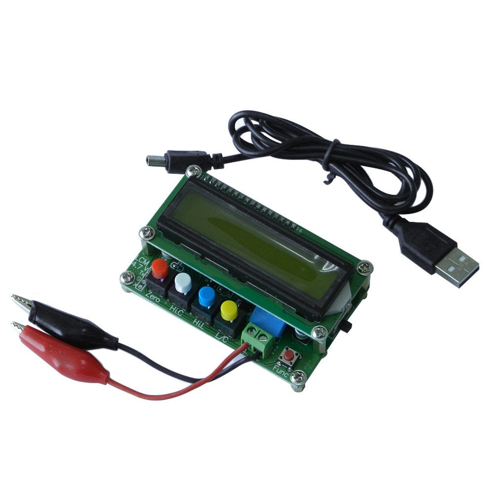 High Precision L/C Meter Digital Capacitor Tester with USB Data Cable Pack of 2 T220304