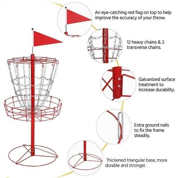 Disc Golf Practice Basket 12 Chain R96539