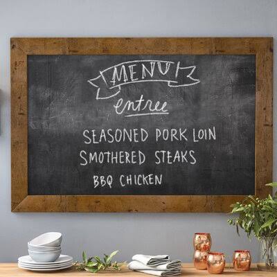 Rustic Light Walnut Chalkboard 18 x 42 J9437