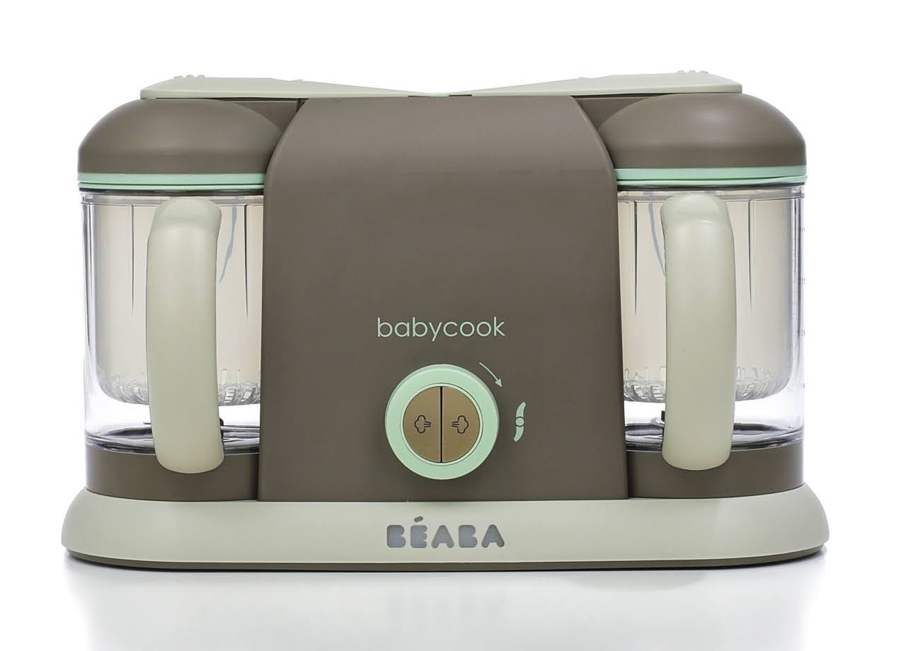 Baby Blender/Steamer, 2.3 qt, Polypropylene, Latte/Mint V836949