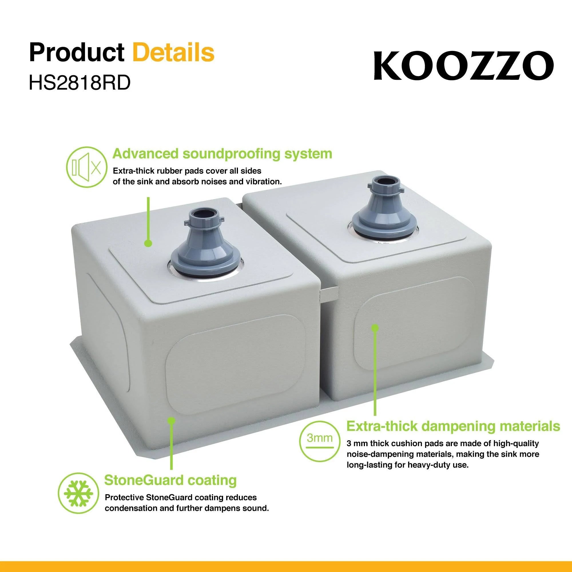 Undermount Stainless Steel Kitchen Sink H9499