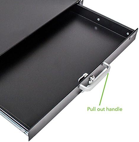 19 Inch Rack Mount Lockable Deep Drawer 1U Pack of 2 V197662
