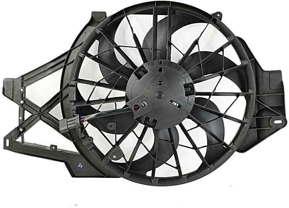 Radiator Cooling Fan Assembly for 1999-2004 Ford Mustang 3.8L V6, Pack of 2 A26595