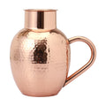 Copper Pitcher with Bowl, Hammered Jug, 50.7 US Fl Oz (1.5 Lt.) T4067