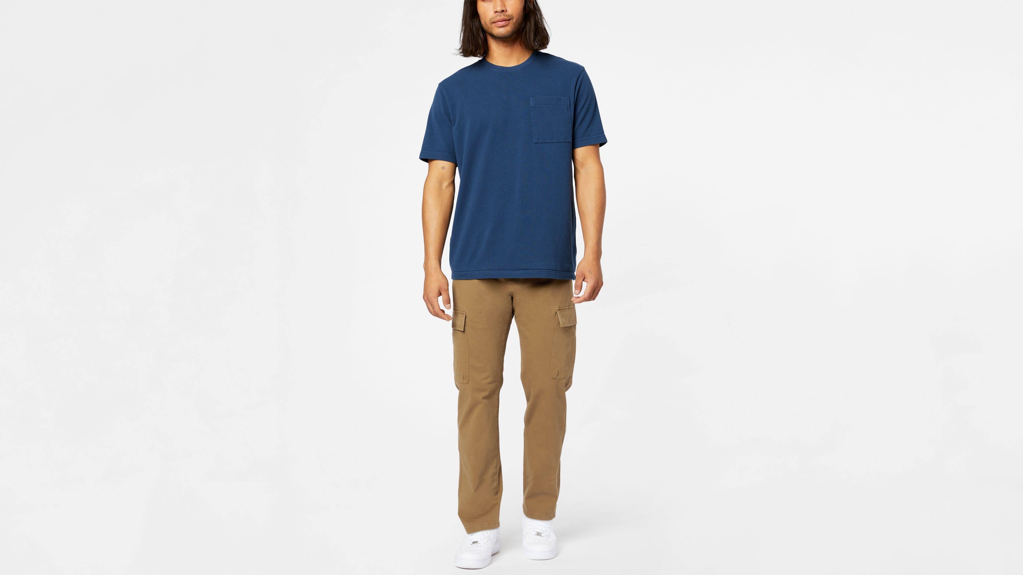 Brown Straight Fit Cargos O603925