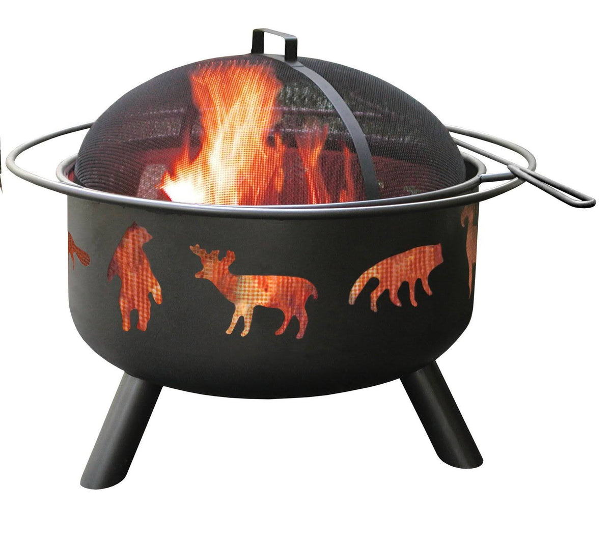 Black Wildlife Fire Pit X955473
