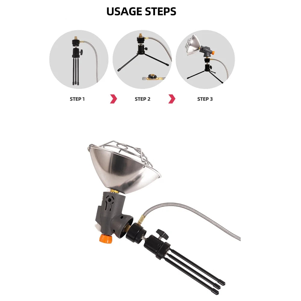 Camping Tent Heating Stove Tripod Holder Q7973