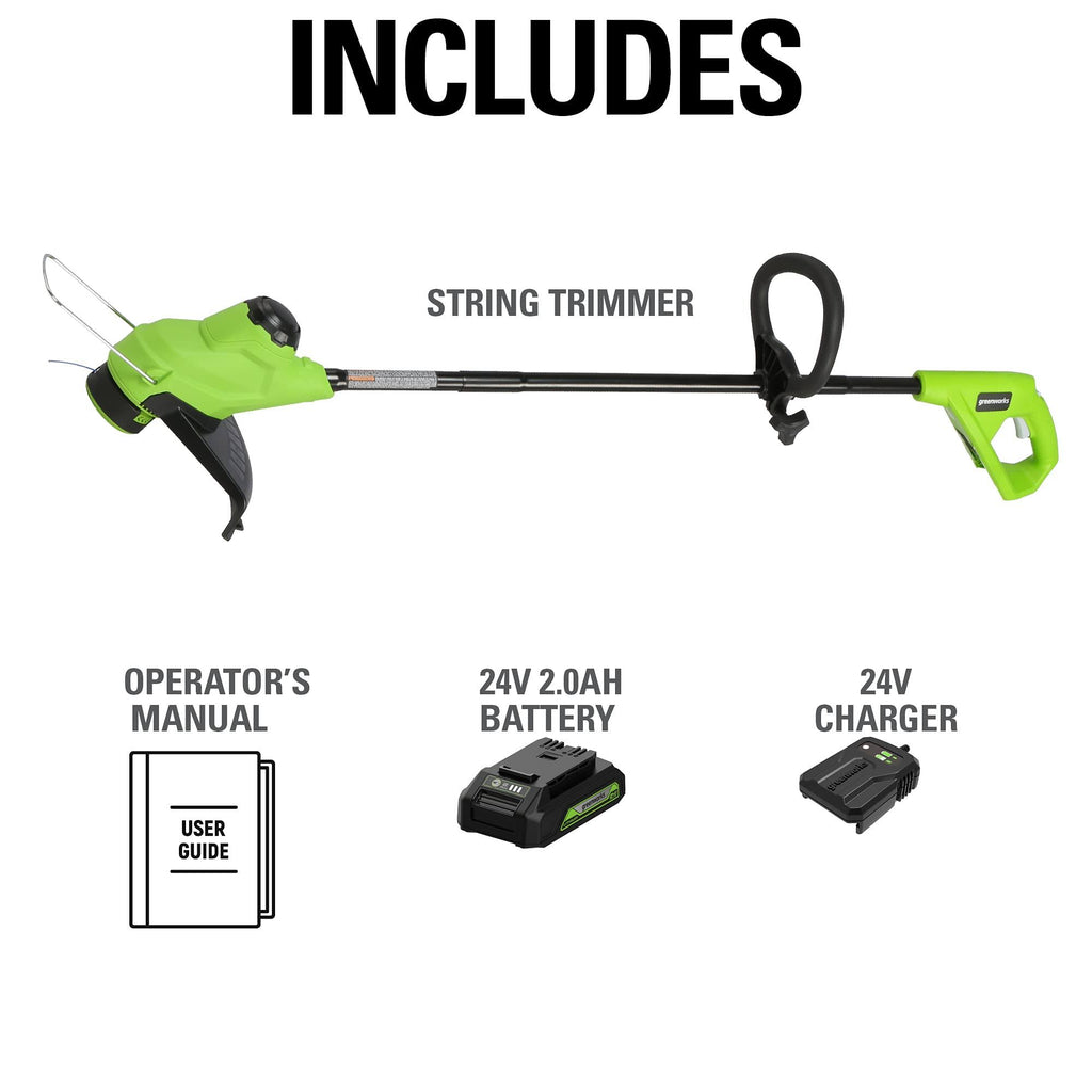 24V 10 inch TorqDrive String Trimmer with 2Ah USB Battery and Charger B91658