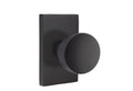 Flat Black Modern Rectangular Rosette Knob A499